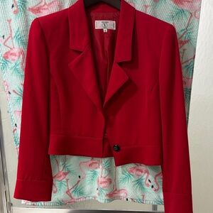 Valentino Vibrant Red Women's Blazer